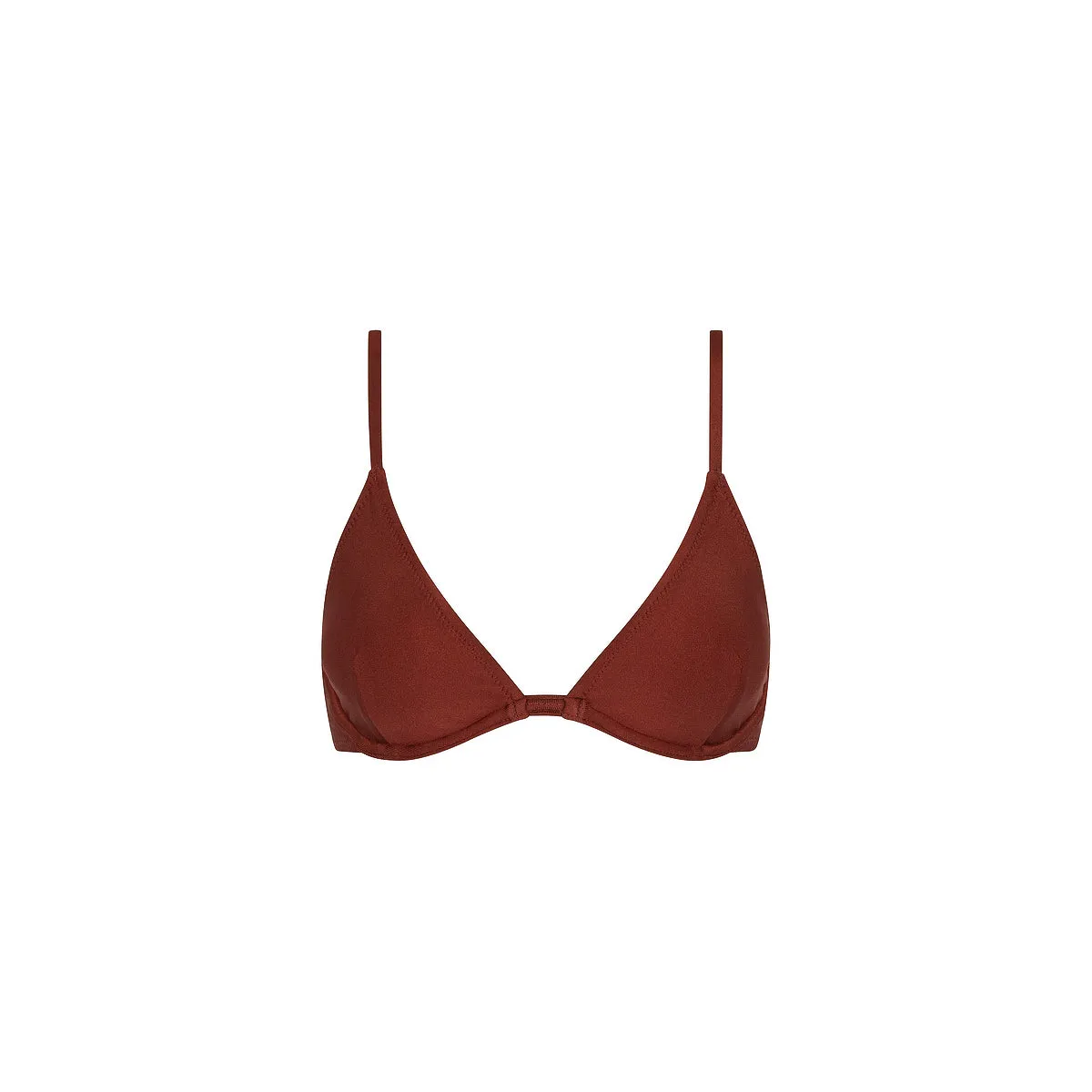Underwire Triangle B-C Cup Bikini Top - Cinnamon Sugar sold by Kulani Kinis