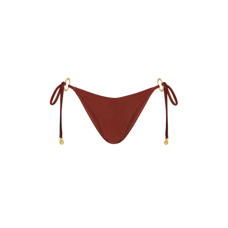 Ring Cheeky Tie Bikini Bottom - Cinnamon Sugar made by Kulani Kinis