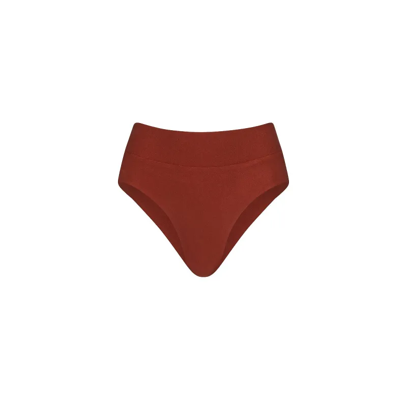 High Hip Cheeky Bikini Bottom - Cinnamon Sugar made by Kulani Kinis