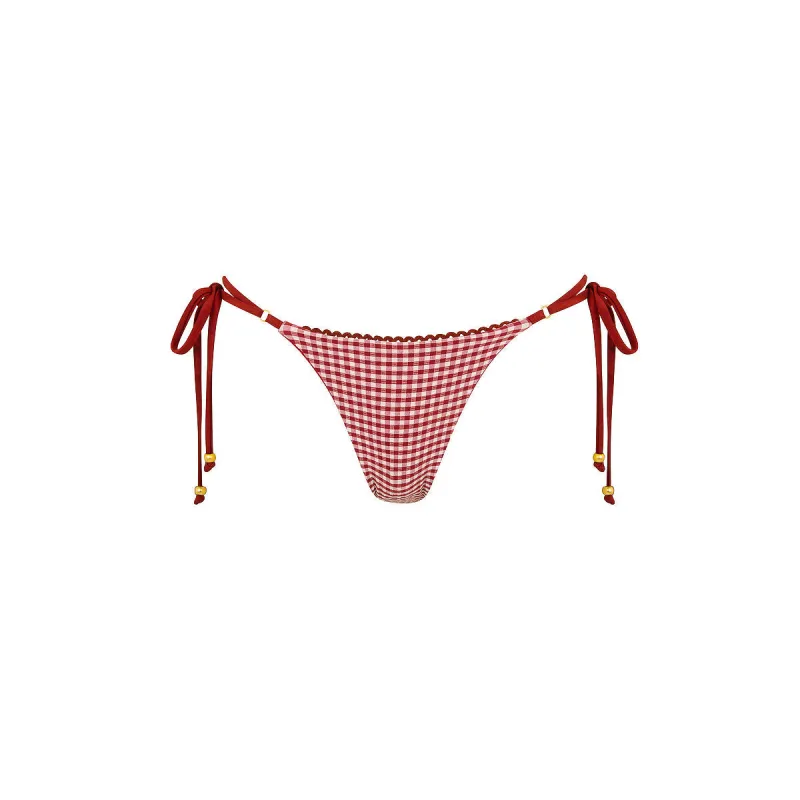 Decorative Thong Tie Side Bikini Bottom - Coco Kisses made by Kulani Kinis