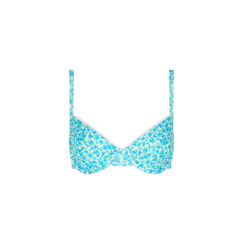 Decorative Ditzy Underwire Bikini Top - Ocean Aura made by Kulani Kinis