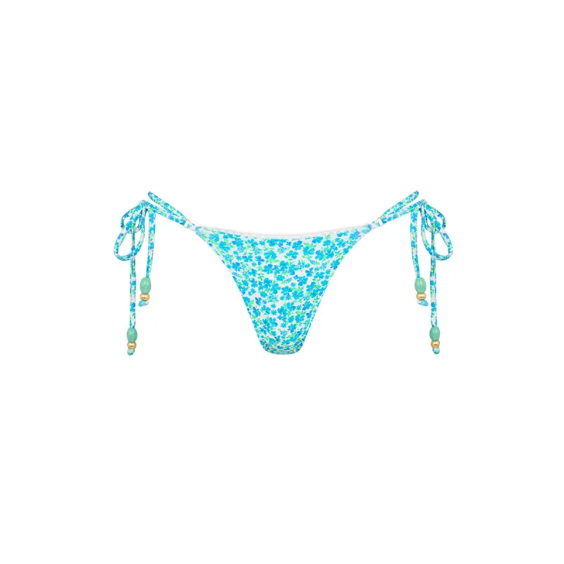 Decorative Thong Tie Side Bikini Bottom - Ocean Aura made by Kulani Kinis