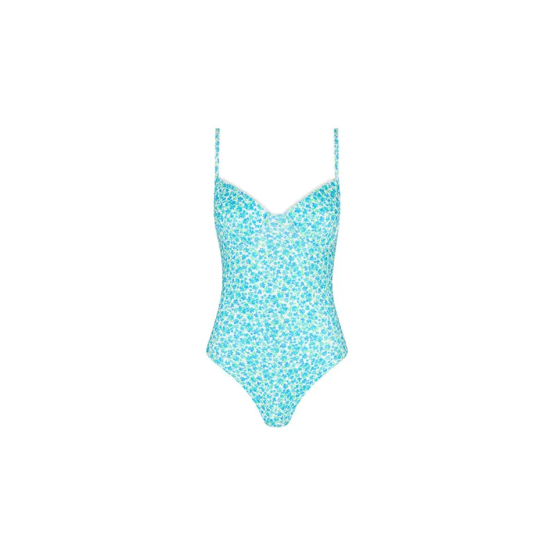 Decorative Underwire Cheeky One Piece - Ocean Aura made by Kulani Kinis