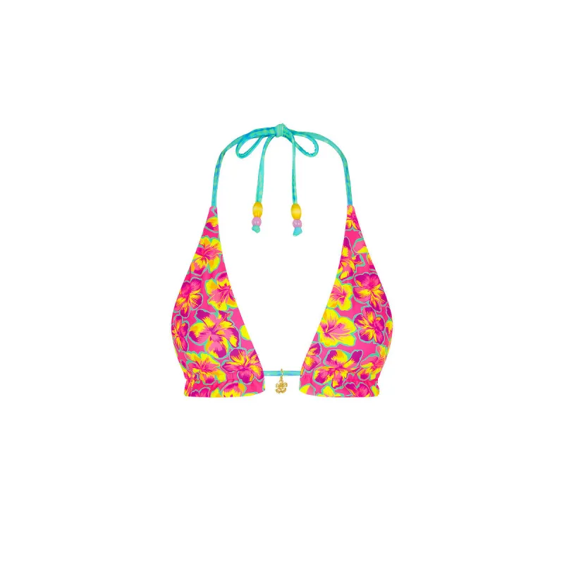 Frill Halter Bralette Bikini Top - Sun Pop made by Kulani Kinis