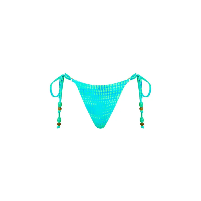 Thong Tie Side Bikini Bottom - Summer Seas made by Kulani Kinis