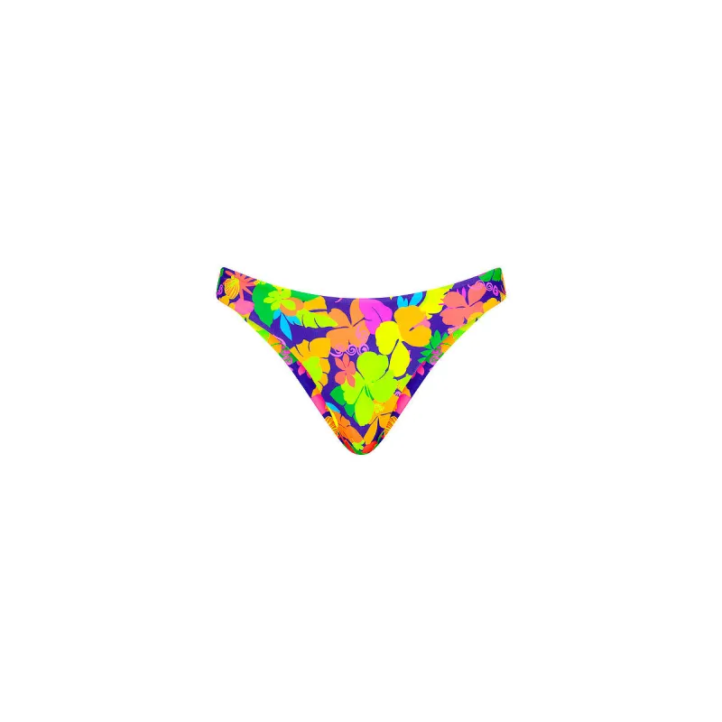 Minimal Full Coverage Bikini Bottom - Neon Sunset made by Kulani Kinis