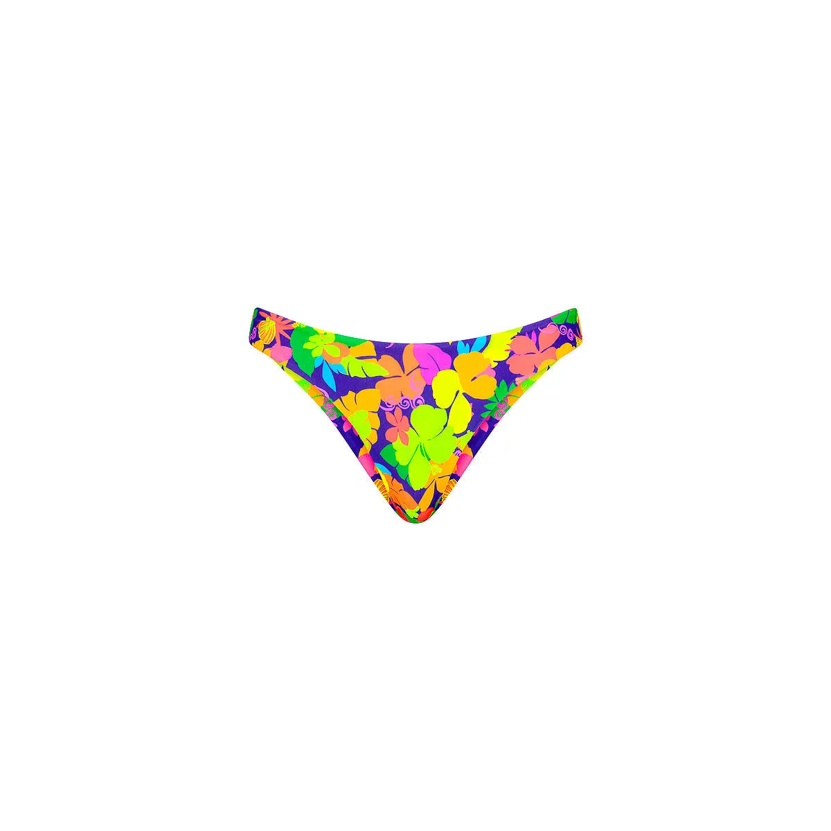 Minimal Full Coverage Bikini Bottom - Neon Sunset sold by Kulani Kinis