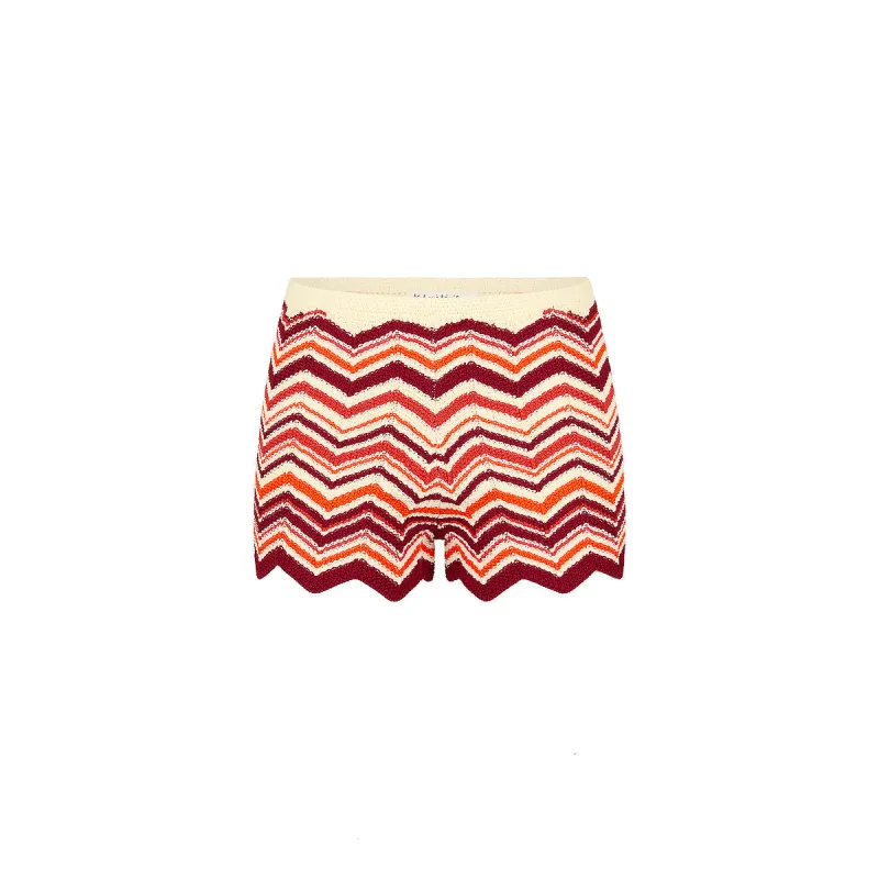 Chevron Knit Micro Short - Toffee Twist made by Kulani Kinis