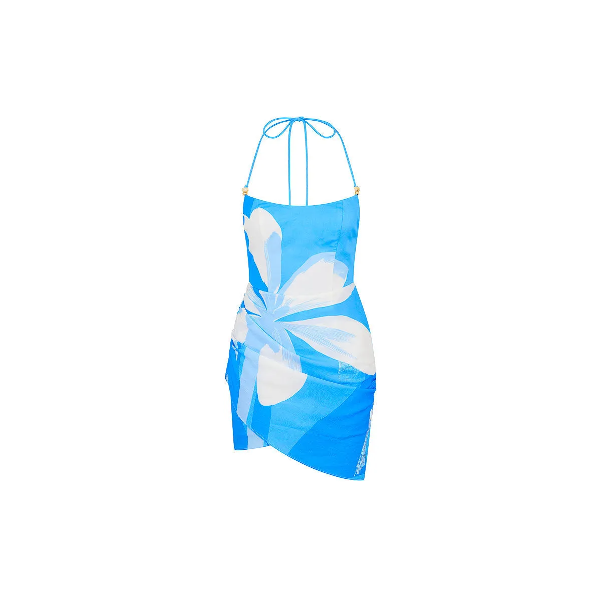 Ruched Side Mini Dress - Blue Oasis sold by Kulani Kinis
