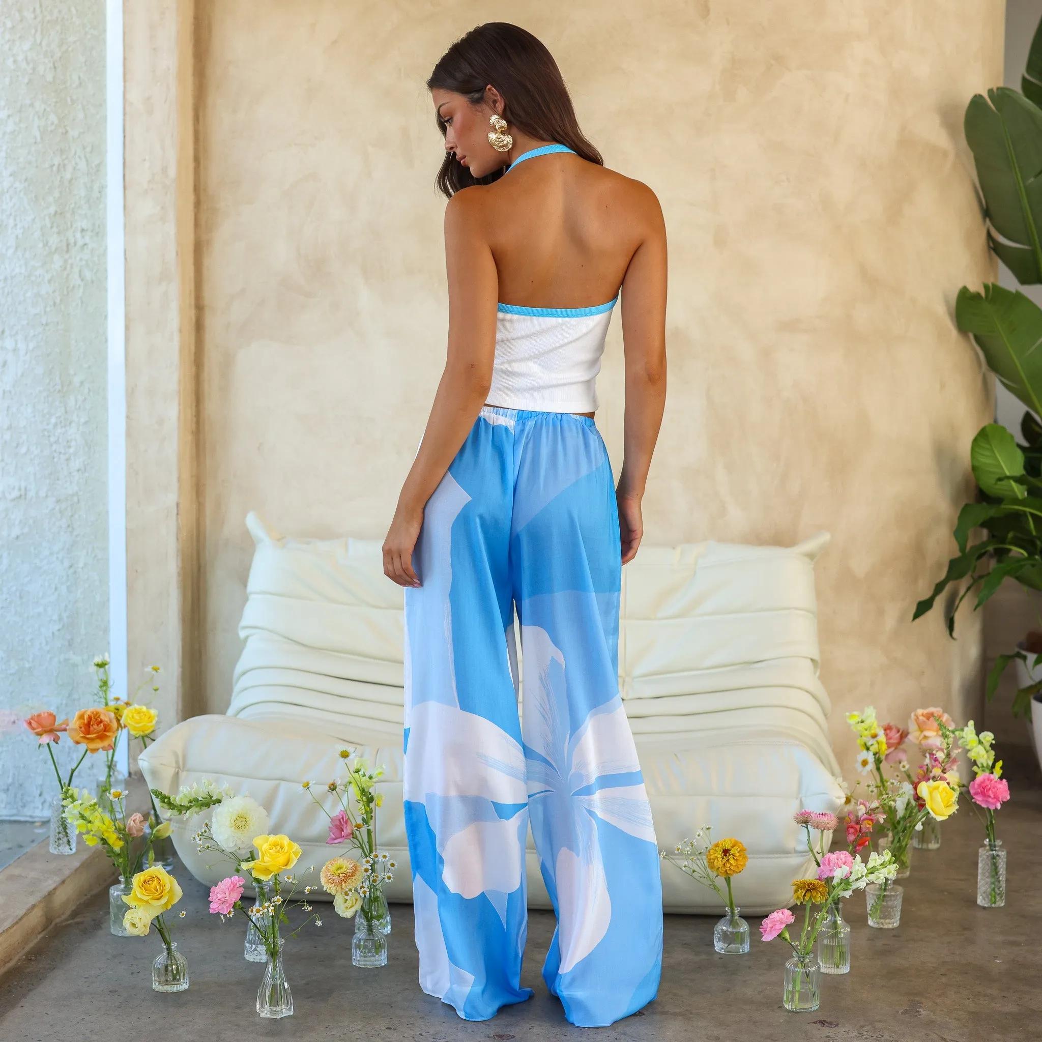 Lightweight Drawstring Pants - Blue Oasis sold by Kulani Kinis product image thumbnail 5