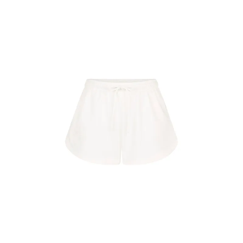 Embroidered Track Shorts - Whipped White made by Kulani Kinis