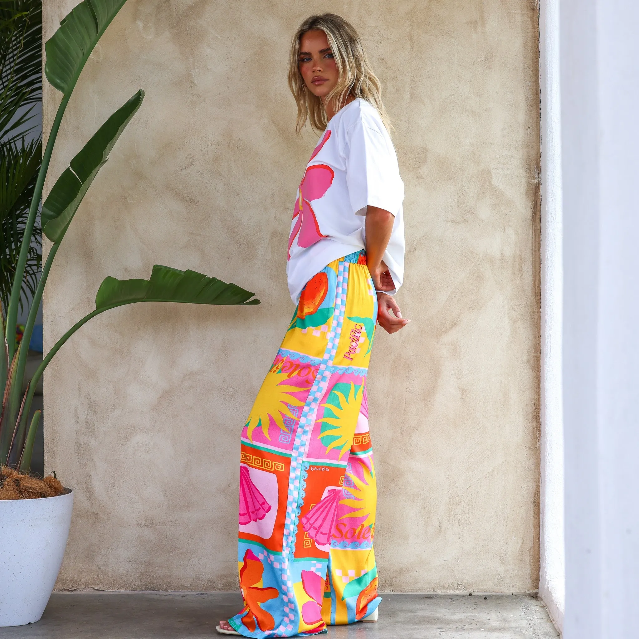 Drawstring Resort Pants - Sunkissed Coast sold by Kulani Kinis product image thumbnail 4
