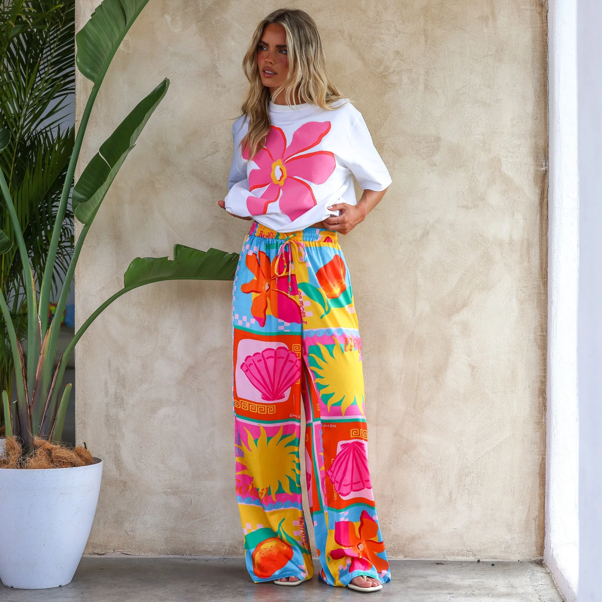 Drawstring Resort Pants - Sunkissed Coast sold by Kulani Kinis product image thumbnail 2