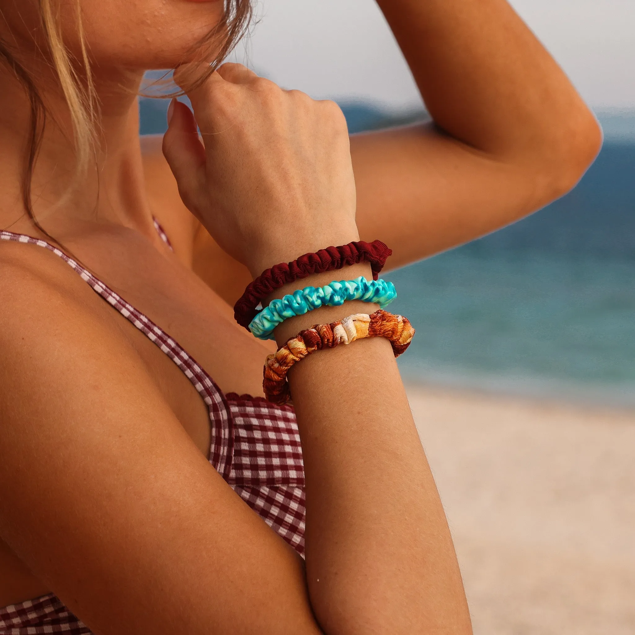 Skinny Scrunchie Pack - Espresso Island sold by Kulani Kinis product image thumbnail 2