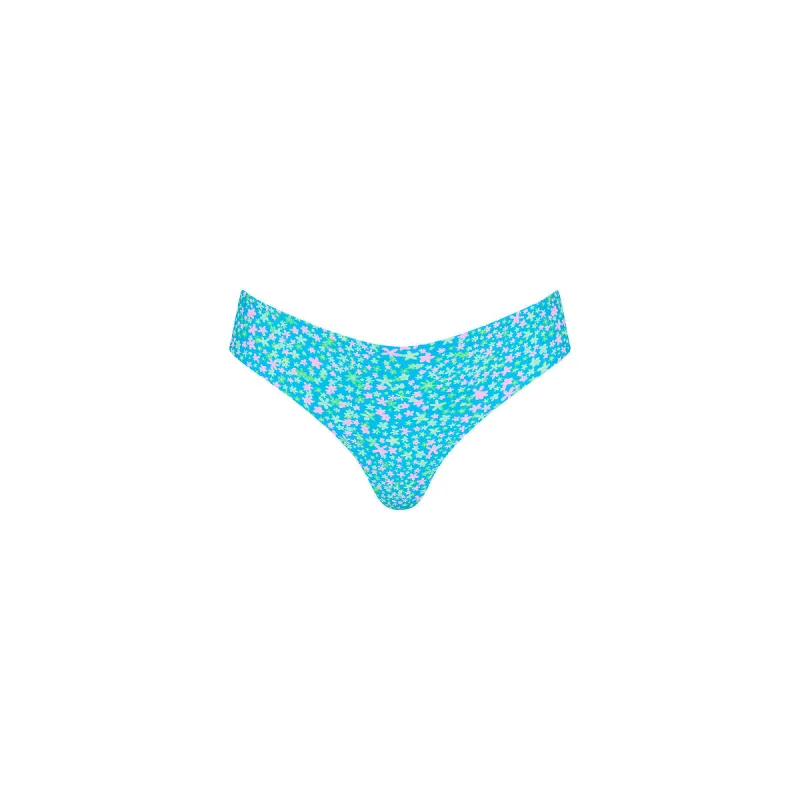 Lettuce Frill Thong Bikini Bottom - Ocean Kisses made by Kulani Kinis