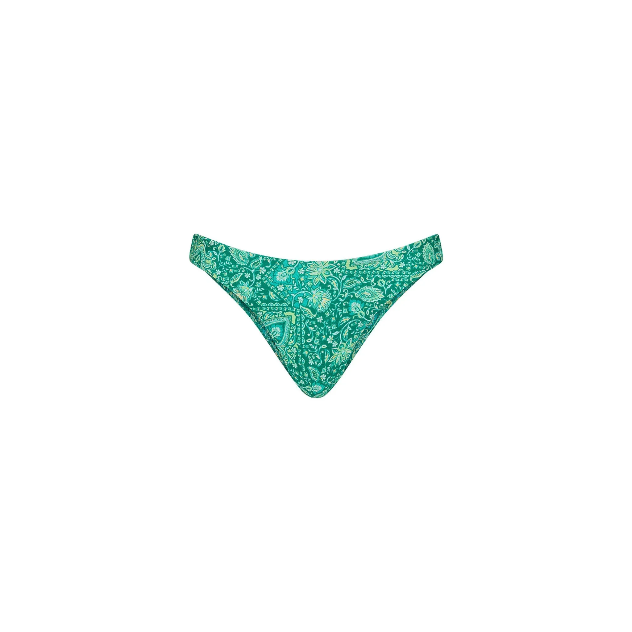 Minimal Full Coverage Bikini Bottom - Emerald Aura sold by Kulani Kinis