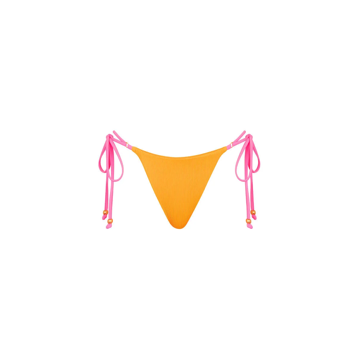 Thong Tie Side Bikini Bottom - Peach Pop sold by Kulani Kinis