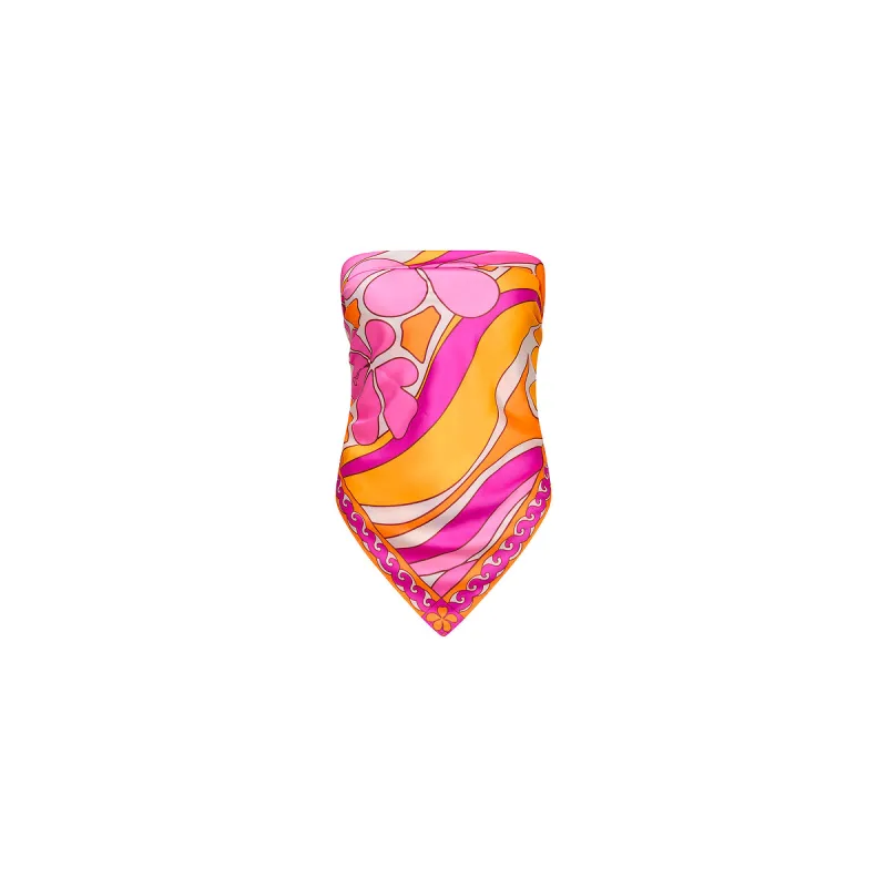 Summer Bandana Scarf Top - Sunrise Swirl made by Kulani Kinis
