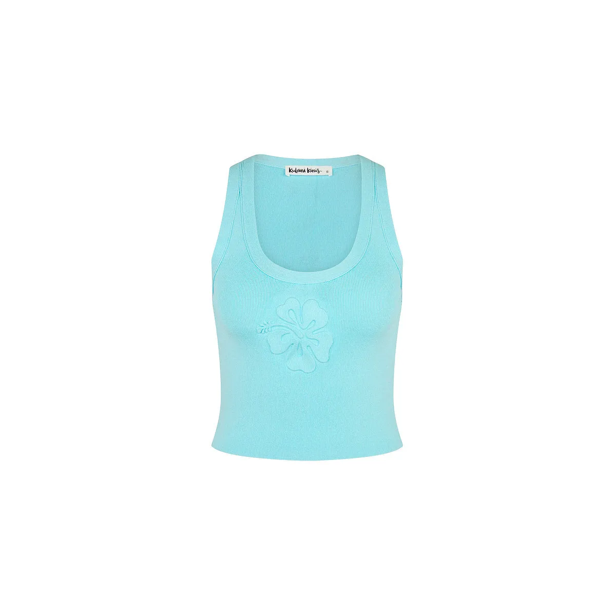 Embossed Knit Tank - Pretty Blue sold by Kulani Kinis