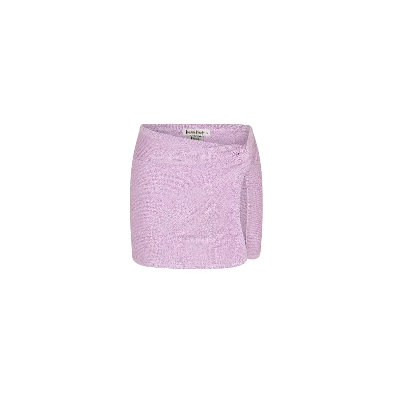 Mini Twist Knit Sarong Skirt - Lilac Glimmer made by Kulani Kinis