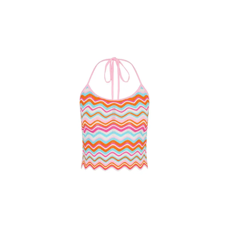 Backless Knit Tank - Sunset Wave made by Kulani Kinis
