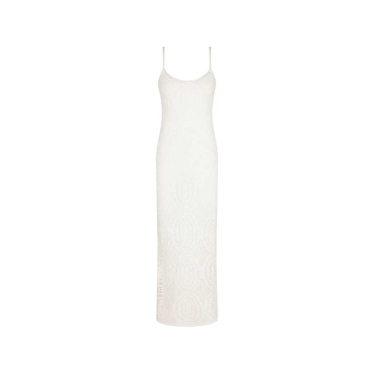 Crochet Lace Knit Maxi Dress - Whipped White sold by Kulani Kinis