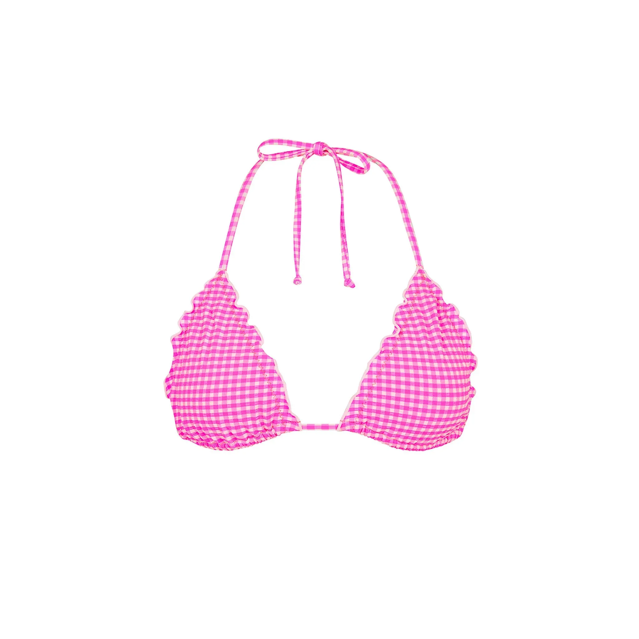 Lettuce Edge Bralette Bikini Top - Pink Diva sold by Kulani Kinis