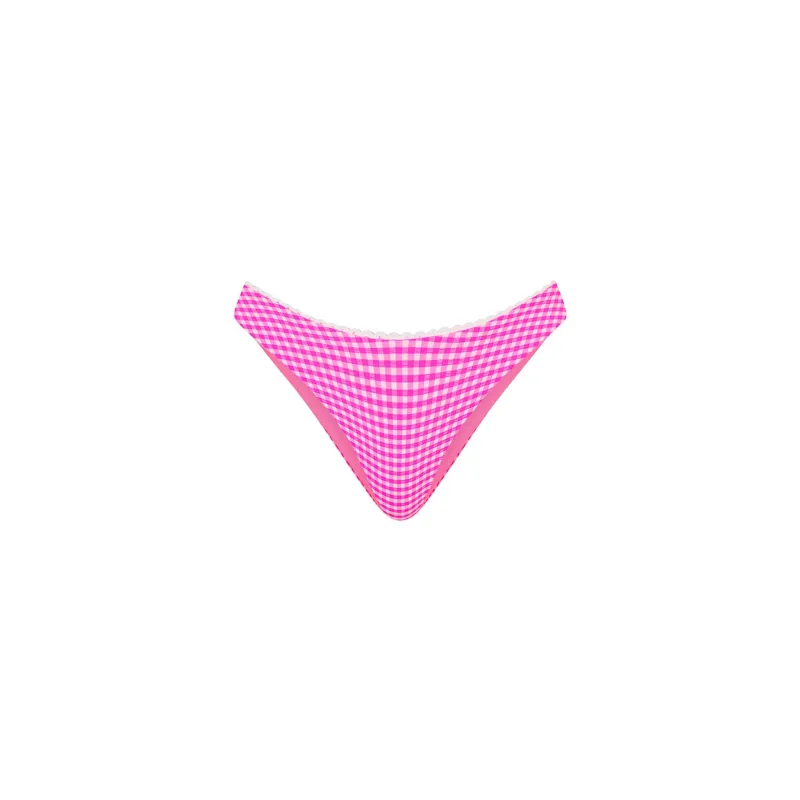 Decorative Full Coverage Bikini Bottom - Pink Diva made by Kulani Kinis