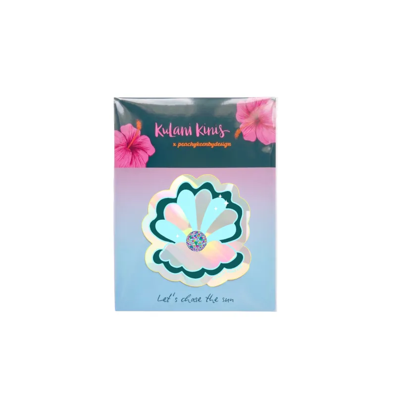 Suncatcher Sticker - Seashell Sweetie made by Kulani Kinis