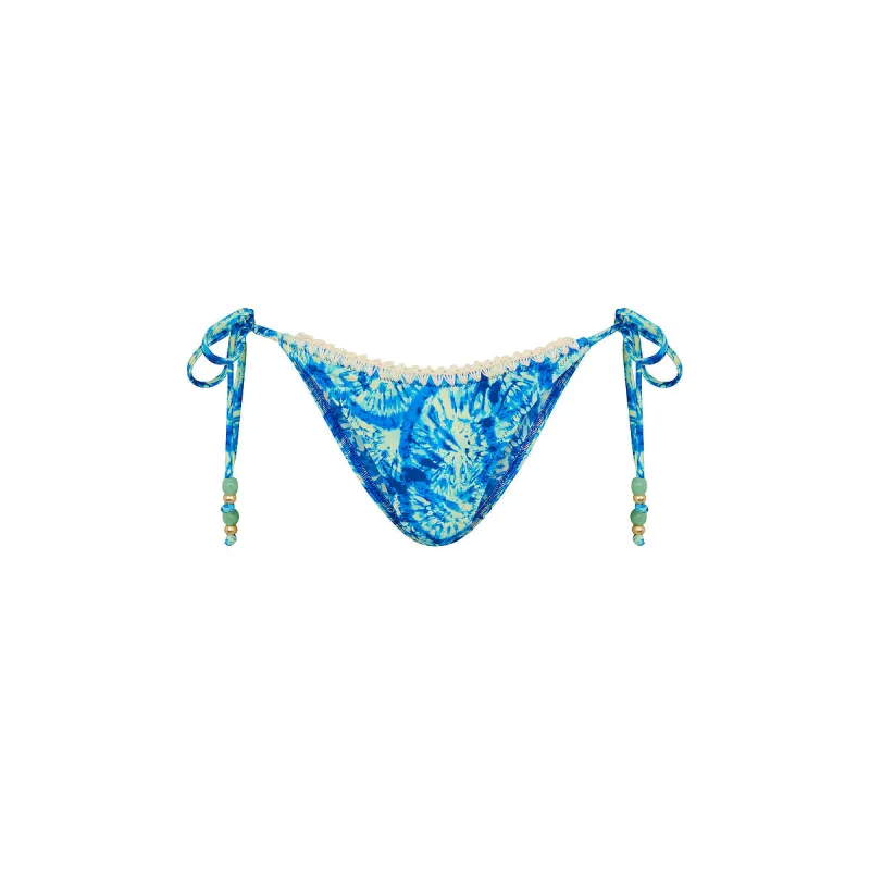 Crochet Dipped Cheeky Tie Bikini Bottom - Tidal Glow made by Kulani Kinis