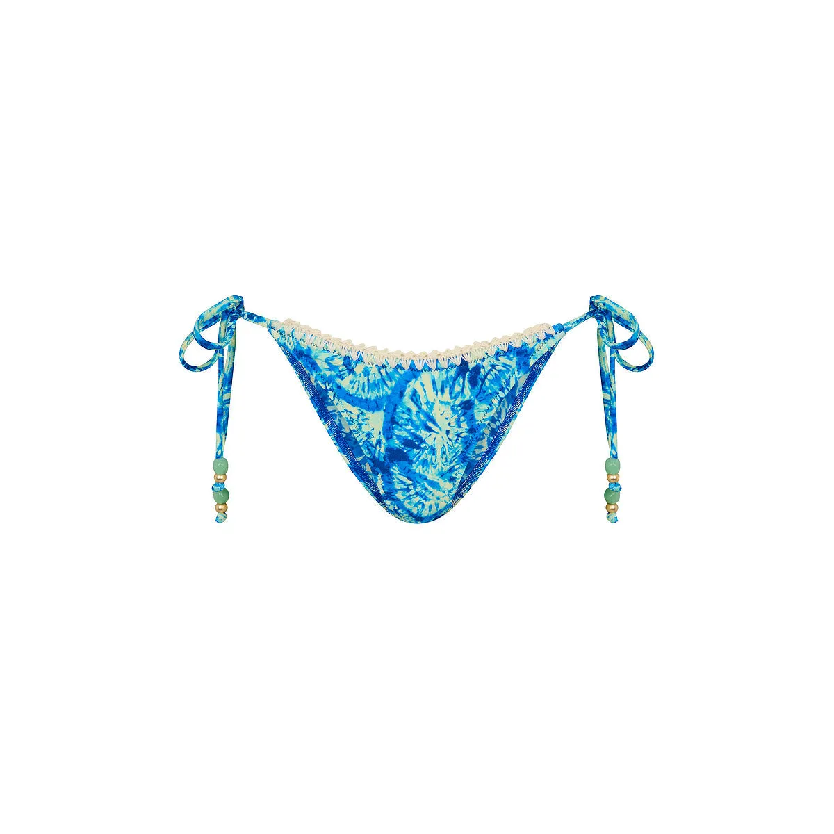 Crochet Dipped Cheeky Tie Bikini Bottom - Tidal Glow sold by Kulani Kinis