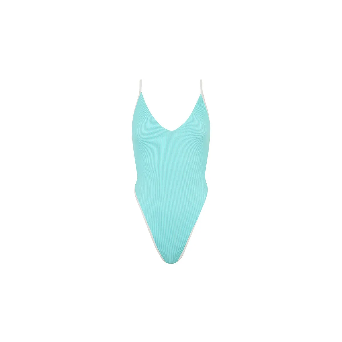 Plunge Cross Back One Piece - Calypso Blue sold by Kulani Kinis