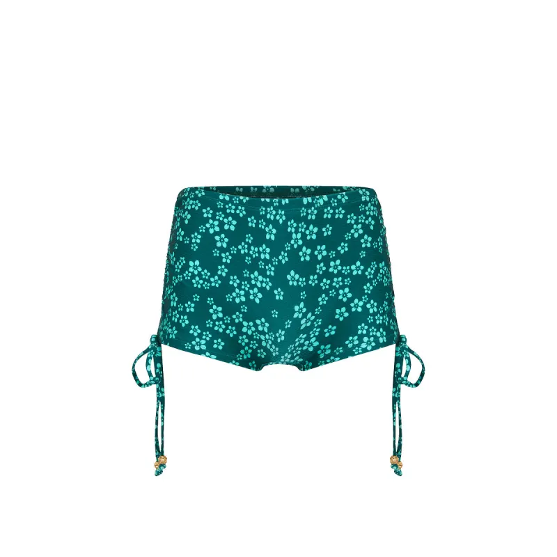 Ruched Tie Cheeky Swim Short - Moonkiss made by Kulani Kinis