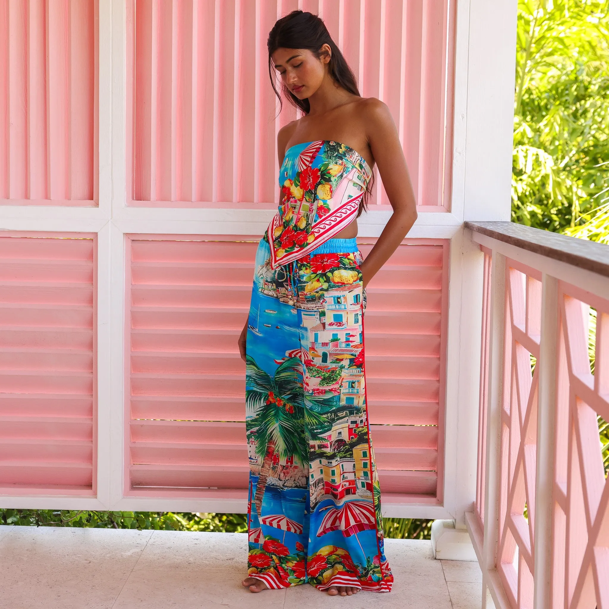 Drawstring Resort Pants - Mermaid Cove sold by Kulani Kinis product image thumbnail 4