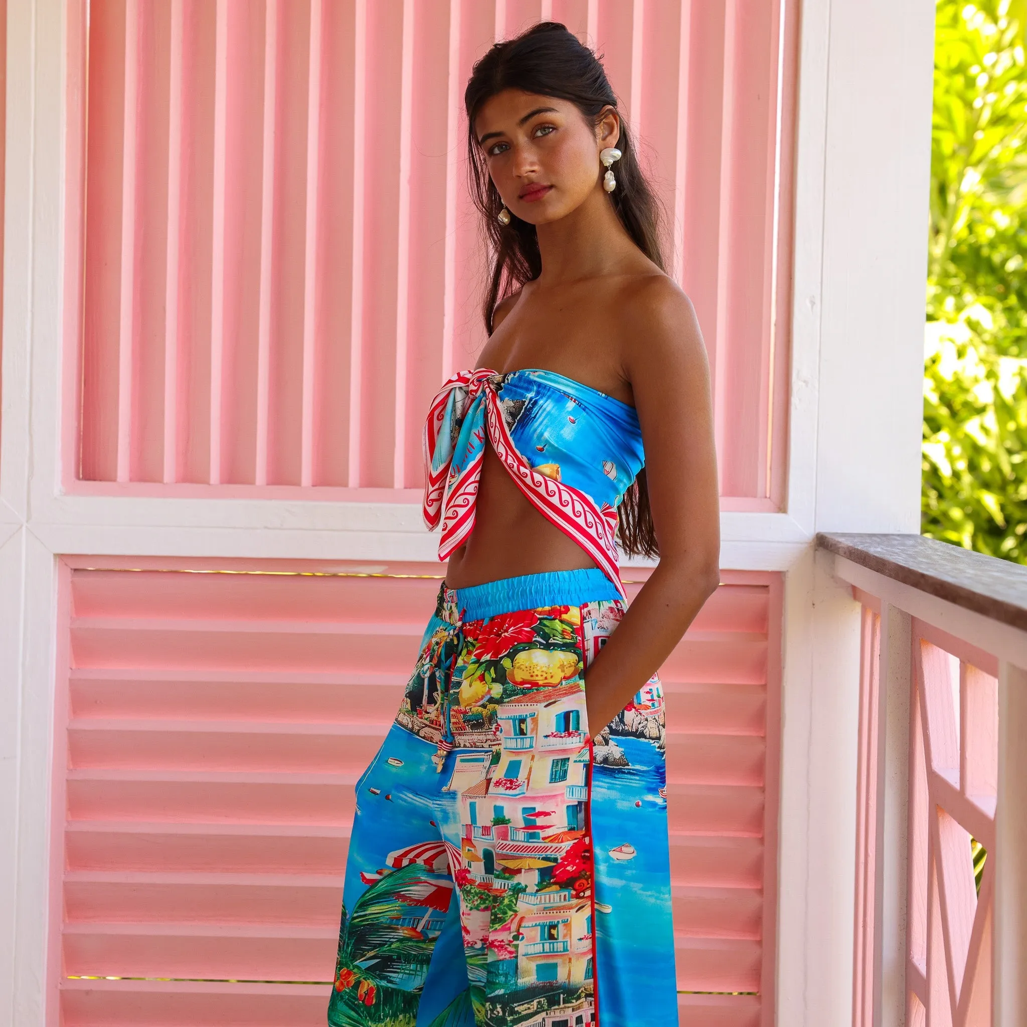 Drawstring Resort Pants - Mermaid Cove sold by Kulani Kinis product image thumbnail 5