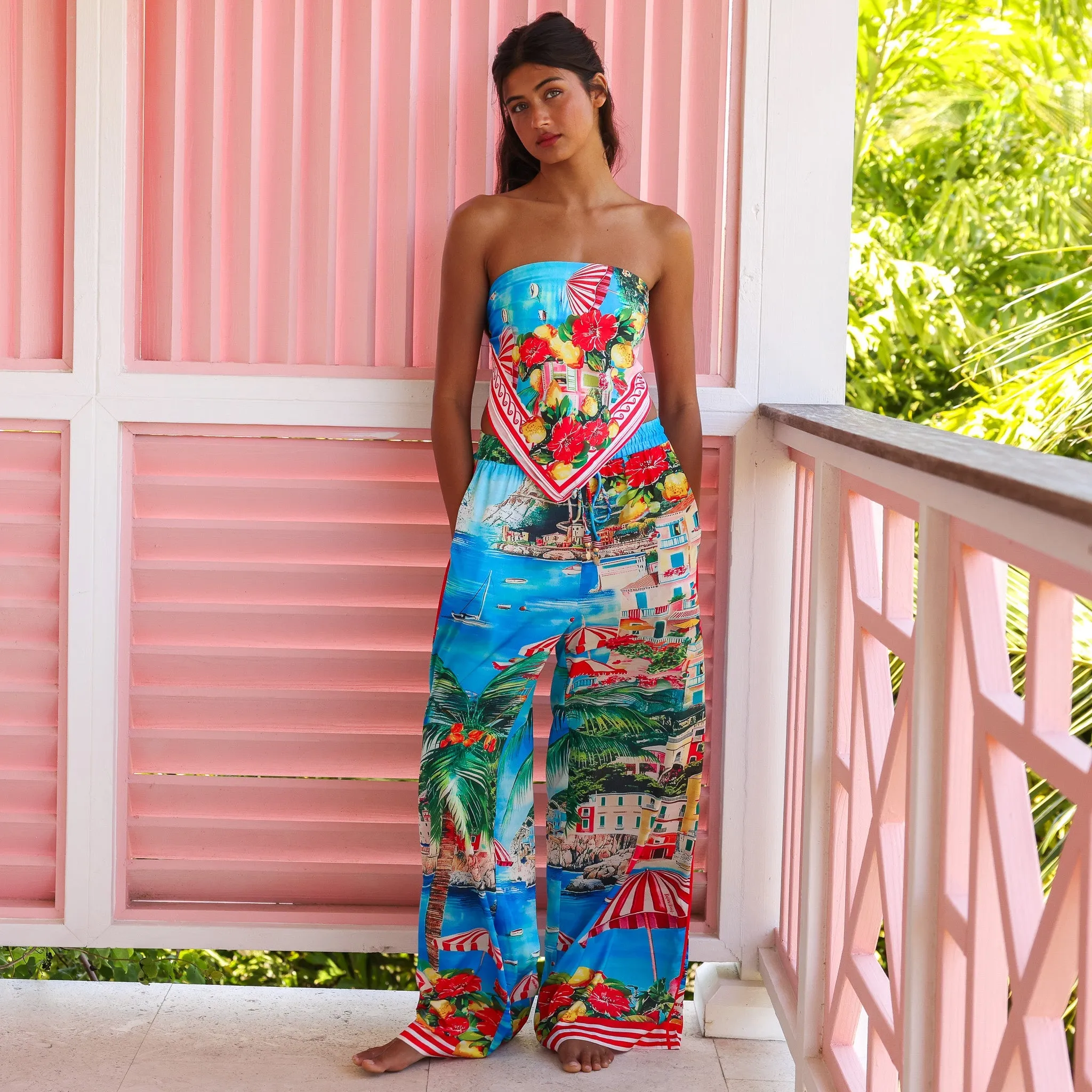 Drawstring Resort Pants - Mermaid Cove sold by Kulani Kinis product image thumbnail 2