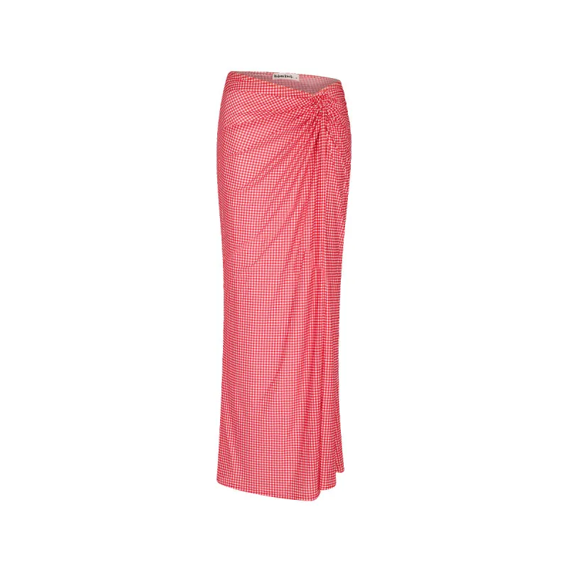 Mesh Twist Maxi Skirt - Strawberry Siesta made by Kulani Kinis