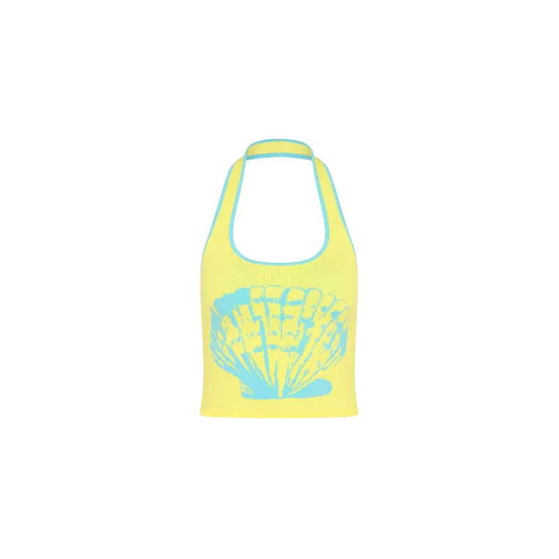 Knit Halter Tank Top - Sunshell made by Kulani Kinis