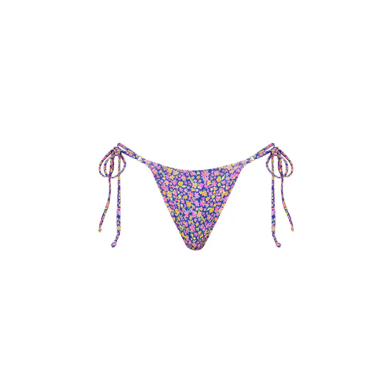 Thong Tie Side Bikini Bottom - Rosie Rally made by Kulani Kinis