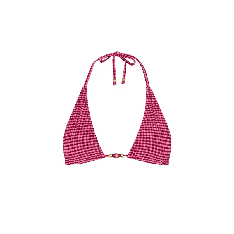 Classic Tie Halter Bikini Top - Cherry Kiss made by Kulani Kinis