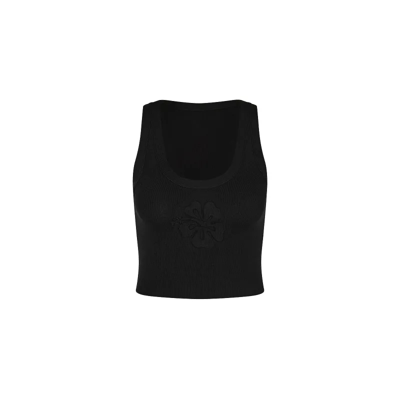 Embossed Knit Tank - Twilight Black made by Kulani Kinis