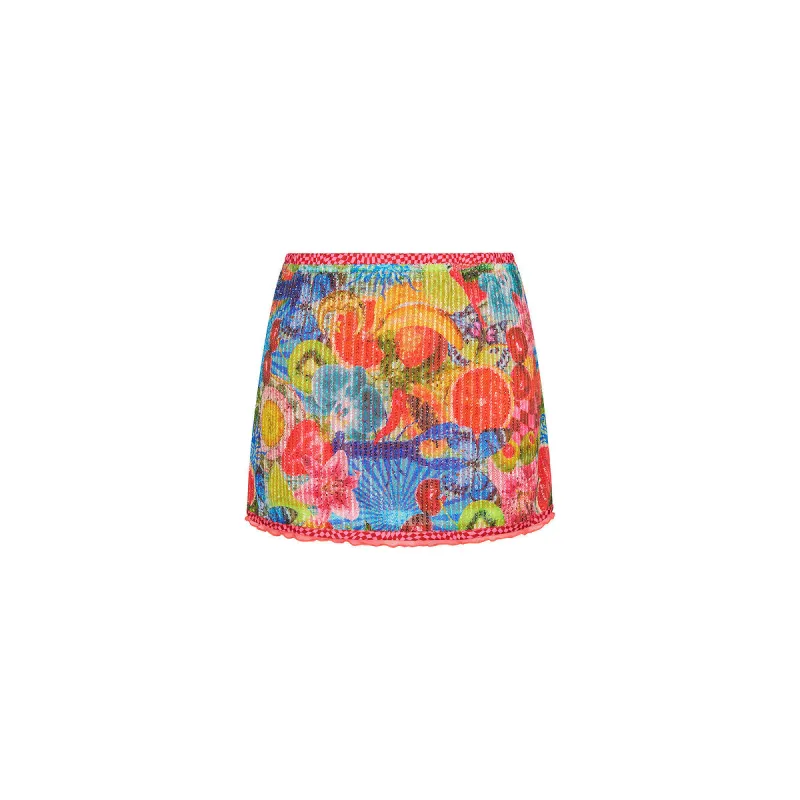 Sequin Mini Skirt - Cherry Spritz made by Kulani Kinis