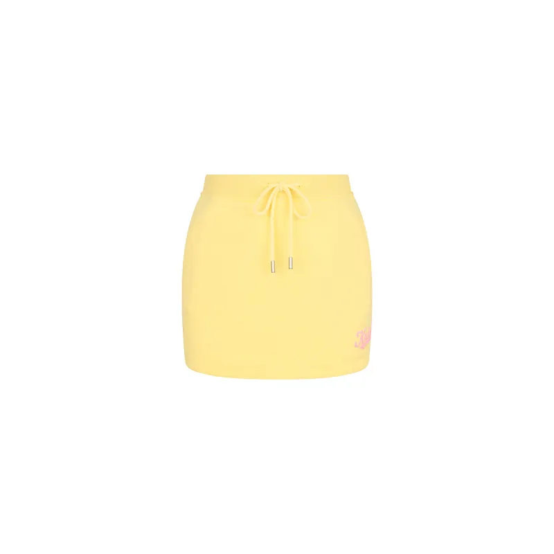 Terry Track Mini Skirt - Custard Cloud made by Kulani Kinis