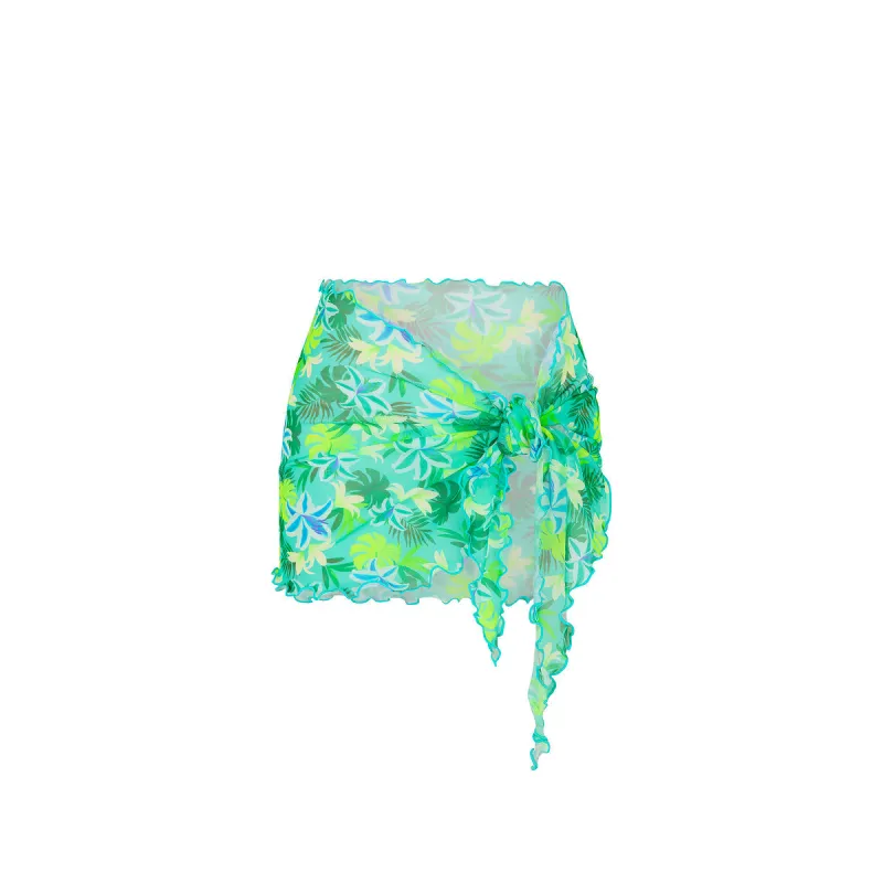 Mini Mesh Sarong - Neon Splice made by Kulani Kinis