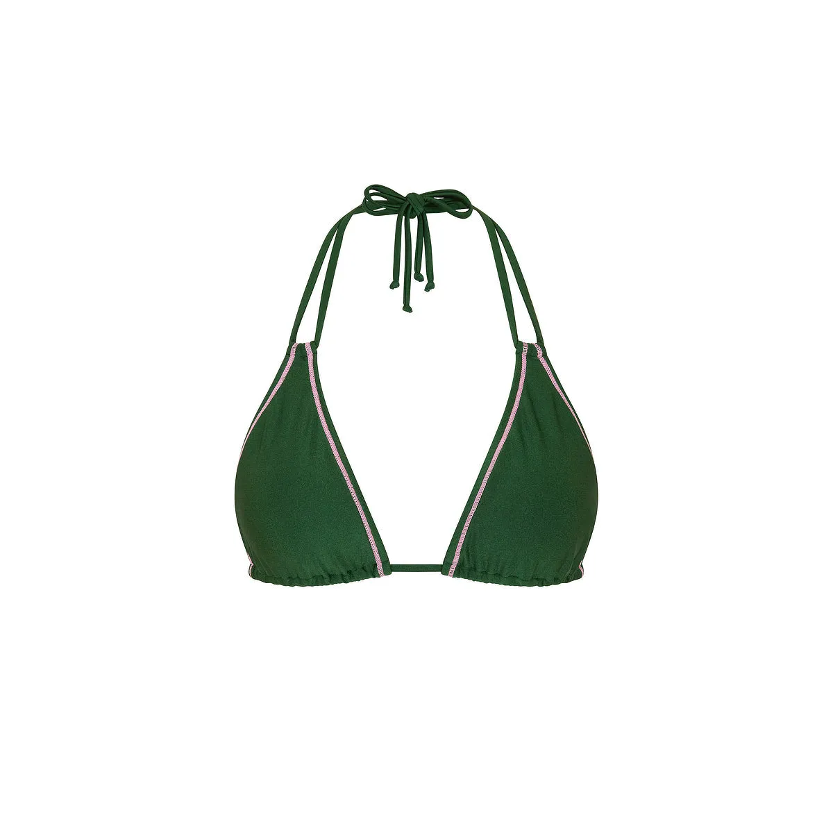 Stitch Halter Bikini Top - Jaded Juniper sold by Kulani Kinis