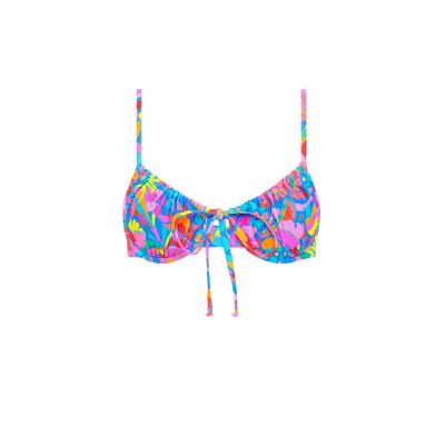 Ruched Underwire Bra Bikini Top - Rio Rainbow sold by Kulani Kinis