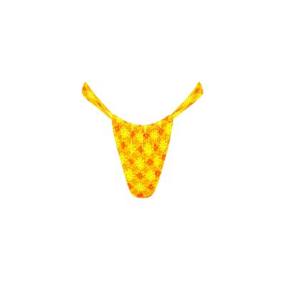Ruched Thong Bikini Bottom - Lemontini sold by Kulani Kinis