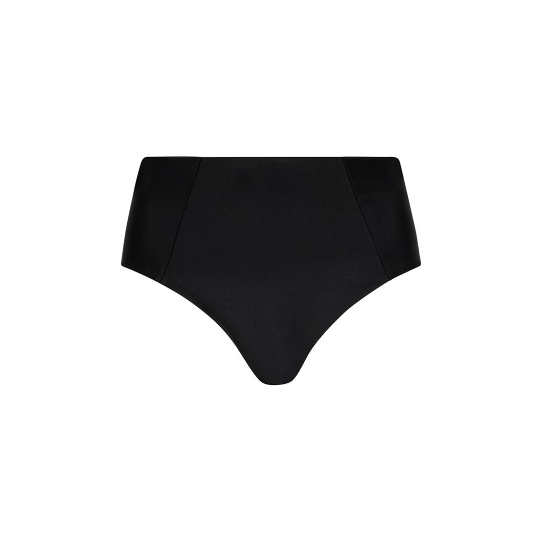 High Waist Panel Bikini Bottom - Pitch Black sold by Kulani Kinis