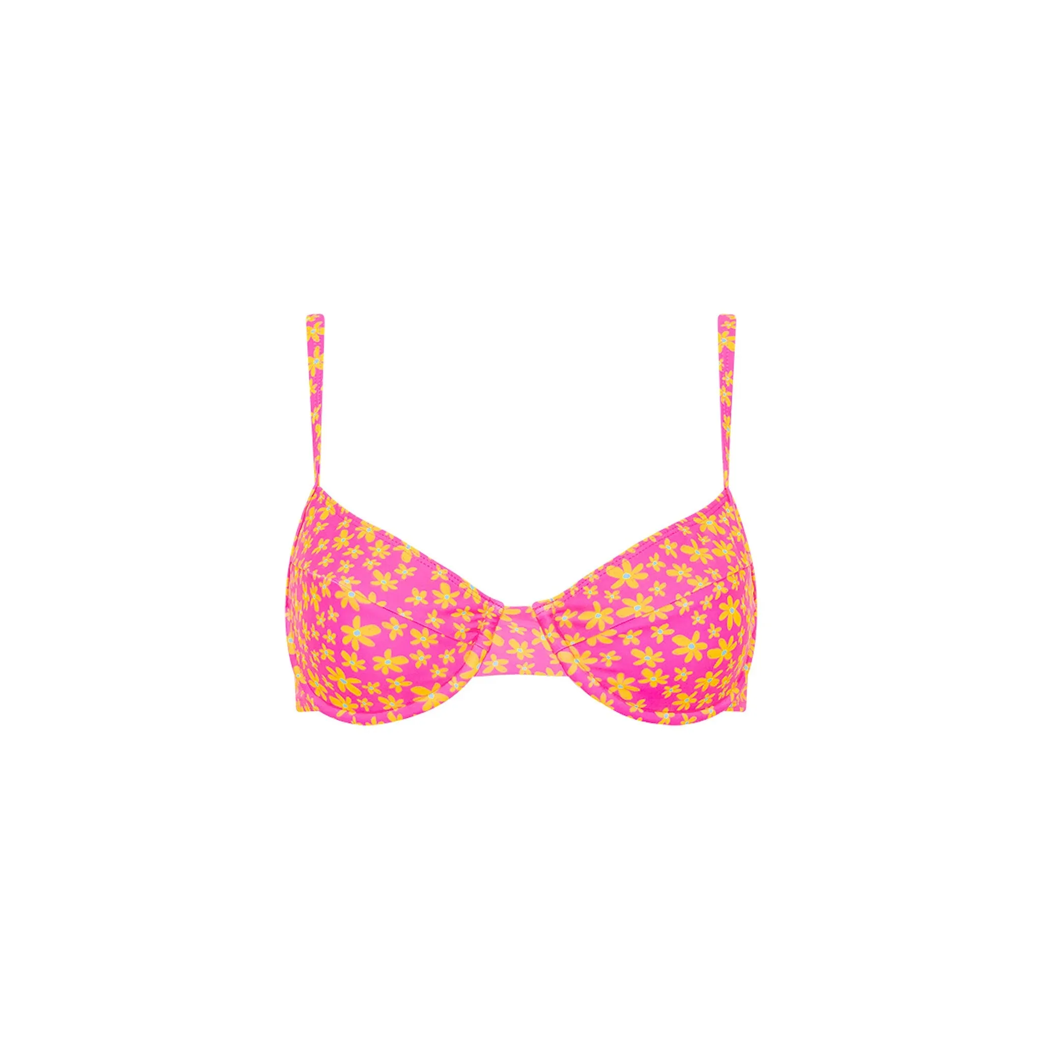 Ditzy Underwire Bra Bikini Top - Berry Blush sold by Kulani Kinis