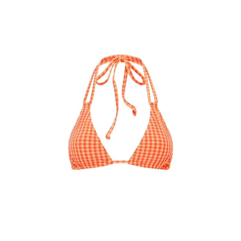 Simple Strap Halter Bikini Top - Honeysuckle sold by Kulani Kinis